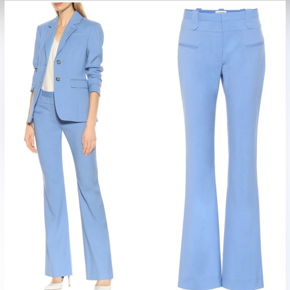 Altuzarra's Serge virgin wool dress suiting pants in blue - Picture 1 of 4